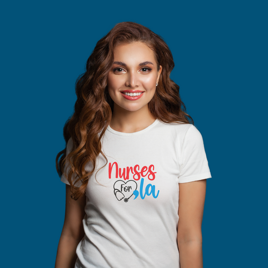 Nurses for , La T Shirt White